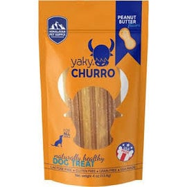 Himalayan Himalayan Dog Chew Yaky Churro Peanut Butter Dog Treat, 4-oz Bag