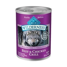 Blue Buffalo Blue Wilderness Beef & Chicken Grill Grain-Free Canned Dog Food, 12.5-oz Can